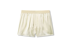 Open image in slideshow, Men&#39;s Silk Boxer Shorts in Pearl White
